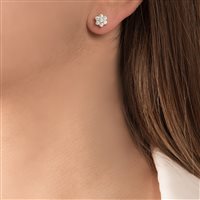 Orecchini Mirco Visconti Donna Orecchini fantasia in Oro bianco Diamante IE38/10 - IE38/10